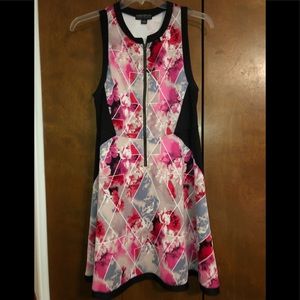 Pink Black Party Dress